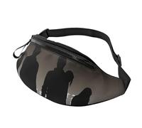 Marsupio con gufo volante per uomo e donna, borsa a tracolla regolabile, adatto per viaggi, escursionismo, escursionismo, corsa, Silhouette Famiglia, Taglia unica