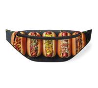 Marsupio con hot dog, per donne, uomini, bambini, ragazze, ragazzi, marsupi, marsupi, marsupio, borsa da cintura, per viaggi, sport, corsa, Colore, M, Organizer per borse