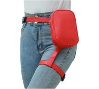 Marsupio con imbracatura per uomo e donna, borsa da coscia per attività all'aperto, pesca, arrampicata, borsa da gamba per uomo, motociclismo, equitazione, fannys pack all'aperto, Rosso, Bellezza di