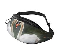 Marsupio con incisione botanica con erbe floreali, per donne e uomini, alla moda, regolabile, per allenamento, corsa, viaggi, stile casual, Due Cigni, Taglia unica