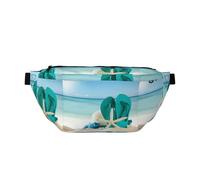 Marsupio con infradito, borsa a tracolla regolabile per uomini e donne, corsa, escursionismo, arrampicata, palestra, cyclette, ecc., Nero , Taglia unica