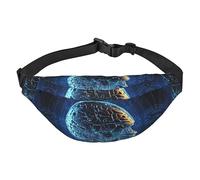 Marsupio con intelligenza artificiale con cervello (1) stampato per uomo e donna, regolabile, stile casual, per viaggi, escursionismo, corsa, ciclismo, nero, taglia unica, Nero , Taglia unica