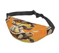 Marsupio con labbra per donne e uomini, impermeabile, con cintura regolabile, casual, borsa a tracolla da viaggio, per sport, corsa, ciclismo, Tartaruga Tartaruga Salto, One Size