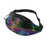 Marsupio con libellula, per uomo e donna, impermeabile, sportivo, alla moda, con tracolla regolabile, grande, per viaggi ed escursioni