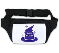 Marsupio con logo Data Wizard Hat Matematica Matematica Statistica Logo Marsupio Bianco