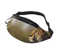 Marsupio con lumaca di animali selvatici, per donne e uomini, alla moda, regolabile, per allenamento, corsa, viaggi, stile casual, Leopardo selvatico, Taglia unica