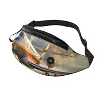 Marsupio con lumaca di animali selvatici, per donne e uomini, alla moda, regolabile, per allenamento, corsa, viaggi, stile casual, Aereo Privato, Taglia unica