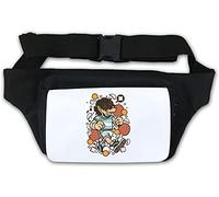 Marsupio con lupo di ping-pong, lupo mannaro Lycan, colore: bianco