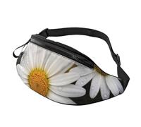 Marsupio con margherita, unisex, impermeabile, sportivo, alla moda, con tracolla regolabile, grande, per viaggi ed escursioni