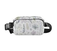 Marsupio con motivo floreale selvatico neutro, moderno, alla moda, per donne e uomini, piccola cintura toracica, con cinghia regolabile, per viaggi, shopping, corsa, Wild Floral Neutro Moderno, Taglia