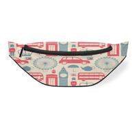Marsupio con motivo Londo, marsupio per uomini, donne, bambini, ragazze, ragazzi, marsupio per sport, escursionismo, corsa, marsupio, Colore, M, Organizer per borse