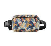 Marsupio con motivo retrò con baffi e scritta in lingua inglese "Art Decor", ideale per la festa del papà, unisex, per ciclismo, escursionismo, palestra, Bella Donna Africana, 1 Size