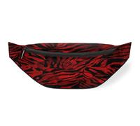 Marsupio con motivo zebrato colorato sfumato per donne, uomini, ragazze, ragazzi, bambini, motivo zebrato, marsupio, borsellino da cintura, per viaggi, sport, corsa, Colore, M