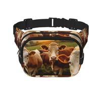 Marsupio con mucche animali Marsupio regolabile Grande Marsupio da viaggio Marsupio unisex