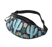 Marsupio con nuvole sole e arcobaleno con fiori retrò borsa a tracolla arancione boho estetica a mani libere borsa atleti 14 x 35 cm, A6, Taglia unica