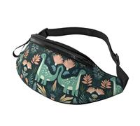 Marsupio con nuvole sole e arcobaleno con fiori retrò borsa a tracolla arancione boho estetica a mani libere borsa atleti 14 x 35 cm, A29., Taglia unica