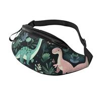 Marsupio con nuvole sole e arcobaleno con fiori retrò borsa a tracolla arancione boho estetica a mani libere borsa atleti 14 x 35 cm, A28, Taglia unica