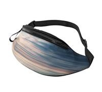 Marsupio con paesaggio marino, unisex, regolabile, adatto per viaggi, escursionismo, escursionismo, corsa, Paesaggio marino tranquillo, Taglia unica