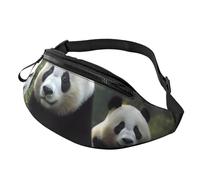 Marsupio con panda carino per uomo e donna, impermeabile, sportivo, alla moda, borsa a tracolla con cinghia regolabile, grande borsa a tracolla per viaggi ed escursioni