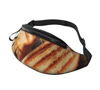 Marsupio con panini al formaggio per uomo donna moda marsupio regolabile borse a tracolla ovunque