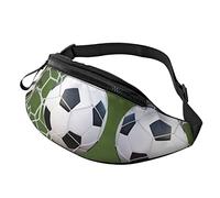 Marsupio con pinguini per uomo e donna, alla moda, regolabile, per viaggi, sport, passeggiate, Pallone da calcio, Taglia unica