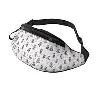 Marsupio con pinguini per uomo e donna, alla moda, regolabile, per viaggi, sport, passeggiate, Rami dell'albero del gufo, Taglia unica