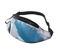 Marsupio con pinguini sull'Iceberg, unisex, impermeabile, sportivo, alla moda, con cinghia regolabile, grande, per viaggi ed escursioni