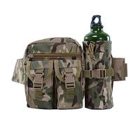 Marsupio con portabottiglie, marsupio tattico, impermeabile, borsa a tracolla tattica, marsupio multifunzione, marsupio militare, per corsa, escursionismo, viaggi, attività all'aperto, Tipo 5, M