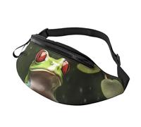 Marsupio con rana dell'albero della pace per uomo donna borsa a tracolla marsupio impermeabile sport marsupio outdoor hip pack