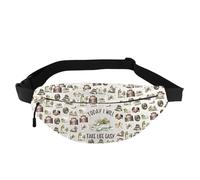 Marsupio con rana e rospo, idea regalo ispirata al libro di fiabe, con scritta "Today I Will Take Life Easy Fanny Bag Frog Cottagecore Gift, Life Easy Wb, Marsupio