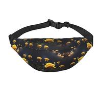 Marsupio con rose gialle stellate, borsa a tracolla, unisex, corsa, escursionismo, alpinismo, viaggi, palestra, fitness bike, Belle Rose Gialle, Taglia unica