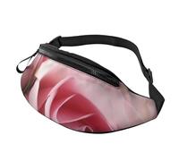 Marsupio con rose per uomo e donna, impermeabile, sportivo, alla moda, borsa a tracolla con cinghia regolabile, grande borsa a tracolla per viaggi ed escursioni