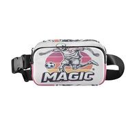 Marsupio con scheletro di calcio magico, elegante, per uomo e donna, impermeabile, da viaggio, con cinghia regolabile, per allenamento, corsa, escursionismo