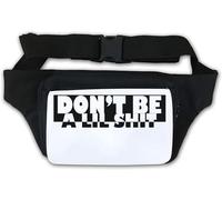 Marsupio con scritta "Don't Be A Little Sh*t", colore: bianco