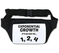 Marsupio con scritta "Growth It's As Easy As 1 2 4" (lingua italiana non garantita)