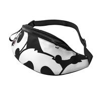 Marsupio con scritta "Happy St Patrick's Day" per uomo e donna, alla moda, regolabile, per viaggi, sport, passeggiate, Motivo panda., Taglia unica