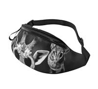 Marsupio con scritta "Happy St Patrick's Day" per uomo e donna, alla moda, regolabile, per viaggi, sport, passeggiate, Tre giraffe, Taglia unica