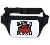 Marsupio con scritta "I Am All The Bad Guys DND Dungeon Master" bianco