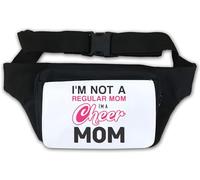 Marsupio con scritta "I Am Not Regular Mom I Am A Cheer Mom" Bianco