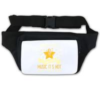 Marsupio con scritta "I Don't Think I Make Dance Music. It's not even 4 4. and it's slow waist bag marsupio bianco, bianco, Taglia unica