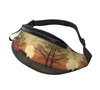 Marsupio con scritta "I Love Pizza" per uomo e donna, alla moda, regolabile, per viaggi, sport, passeggiate, Stampa Alba, Taglia unica