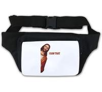 Marsupio con scritta in lingua inglese "Funny Jesus Meme I Saw That", bianco