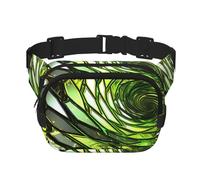 Marsupio con serpente verde astratto marsupio piccolo marsupio a tracolla alla moda leggero marsupio per donne uomini corsa allenamento escursionismo viaggi