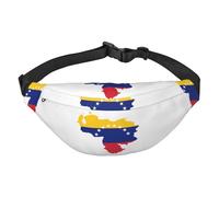 Marsupio con stampa arcobaleno tie dye, da donna, marsupio da uomo, Bandiera del Venezuela, Taglia unica