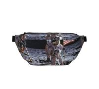 Marsupio con stampa astronauta sulla luna, regolabile, leggero, da viaggio, per passeggiate, ciclismo, escursionismo, viaggi