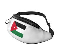 Marsupio con stampa bandiera della Giordania, leggero, da viaggio, unisex, per escursionismo, ciclismo, corsa, uso quotidiano