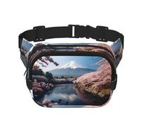 Marsupio con stampa del Monte Fuji del Giappone, per donne e uomini, con cinghia regolabile, per viaggi, escursionismo, ciclismo