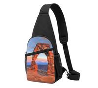 Marsupio con stampa del parco nazionale degli archi per uomo e donna, borsa a tracolla per attività all'aperto, escursioni, zaini sportivi