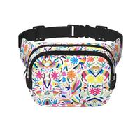 Marsupio con stampa di animali messicani Otomi Square Marsupio Allenamento Escursionismo Corsa Viaggi Palest