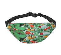 Marsupio con stampa di carpa rossa giapponese, per donne, marsupio da uomo, Hd Giapponese Rosso Carpa Pesce, Taglia unica